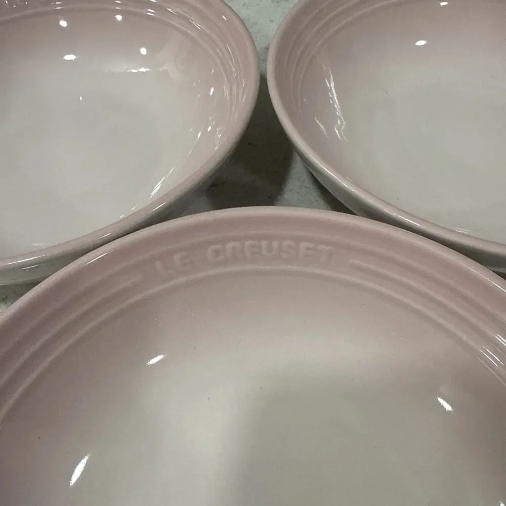 Set 3 Le Creuset SHELL PINK Stoneware 7
